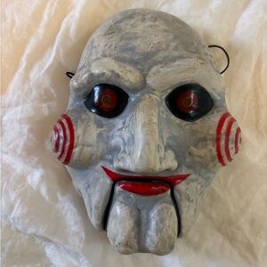 Saw Billy Jigsaw Vacuform Mask Puppet Dummy Horror Movie Clown Halloween Costume